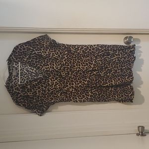 ASOS leopard animal print tea dress